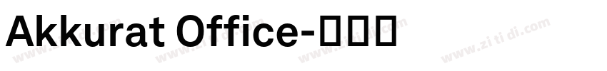 Akkurat Office字体转换